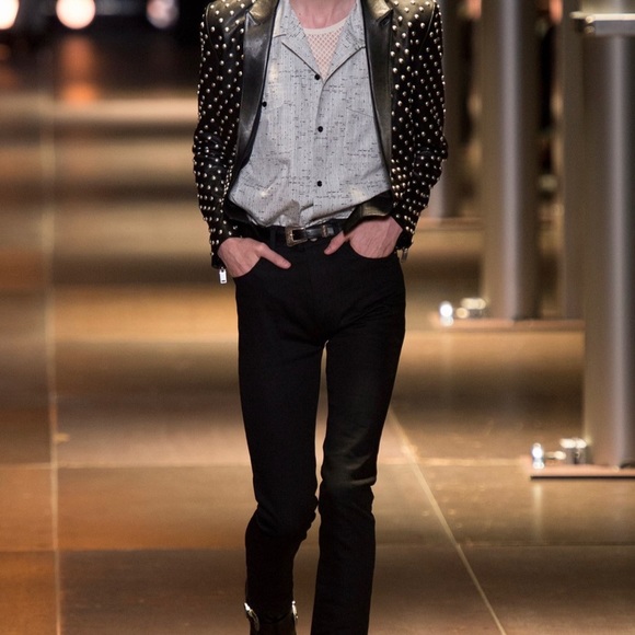 White SAINT LAURENT mash t-shirt SS 2014 - Picture 6 of 8